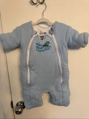 Magic Sleepsuit Light Blue Baby One-Piece Footie